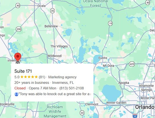 Suite 171 Web Design SEO Marketing Citrus County Florida